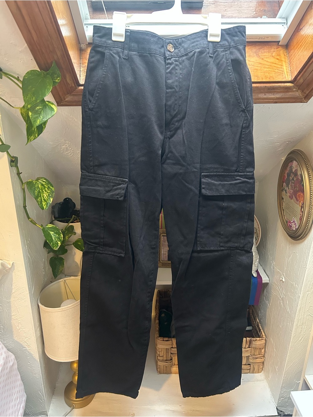 Women’s Black Cargo Pants - Classic Utility Style